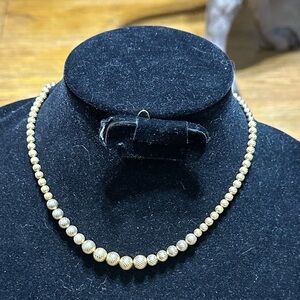 Vintage Gold Tone Beaded Necklace